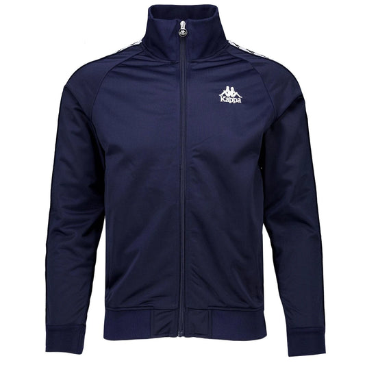 Navy Kappa Lyman Track Top with zip front and logo details, made from sporty fabric, designed for athletic and casual wear.