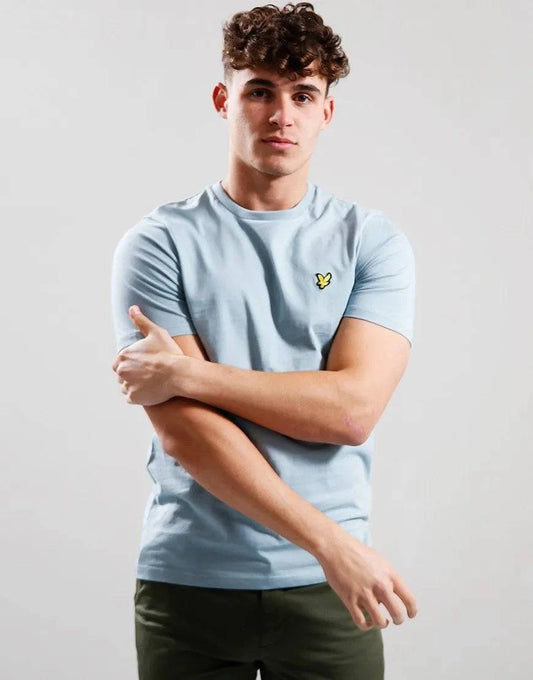Lyle & Scott Plain T-Shirt In Slate Blue - RD1 Clothing
