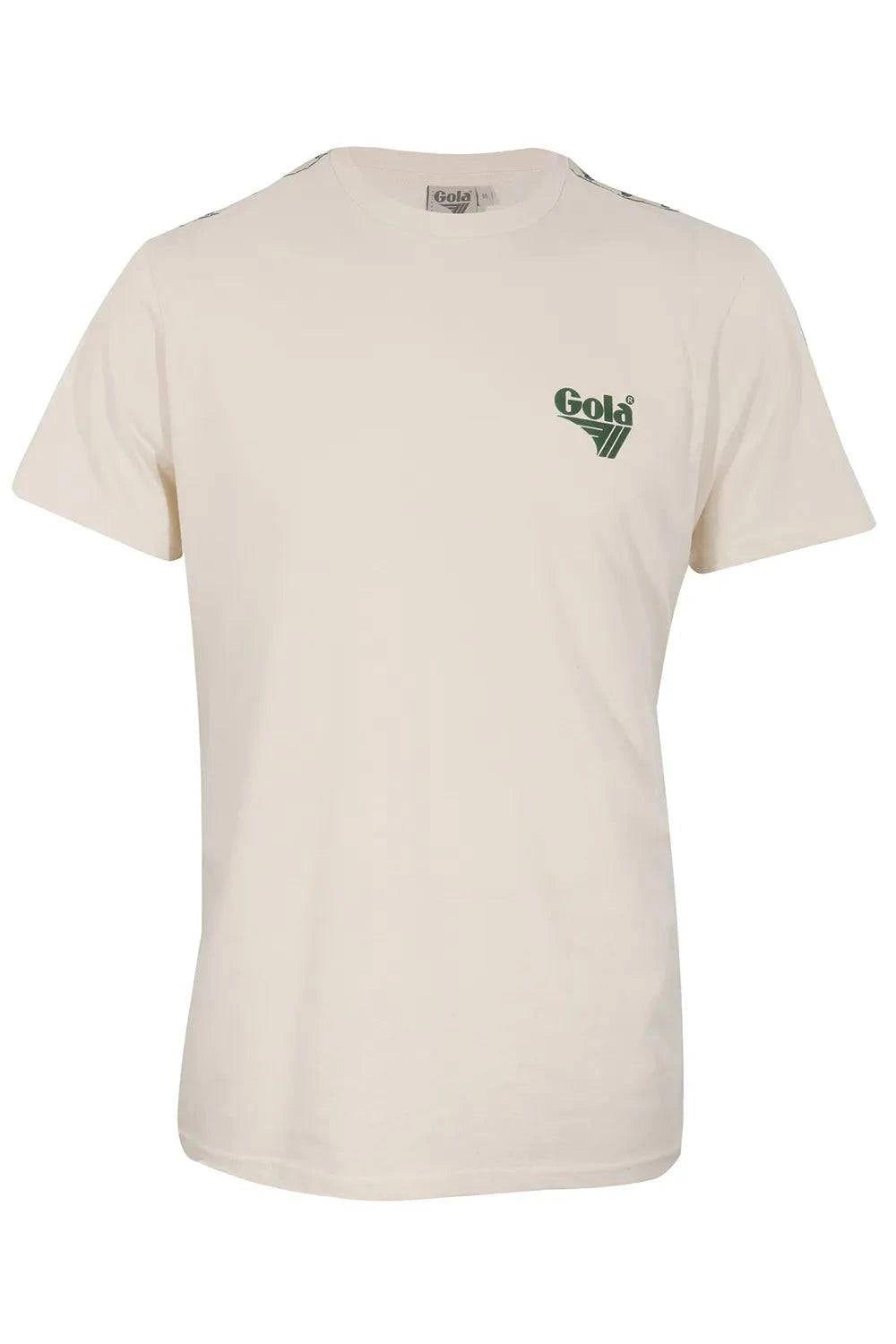 Gola Taped Printed T-shirt Ecru - RD1 Clothing
