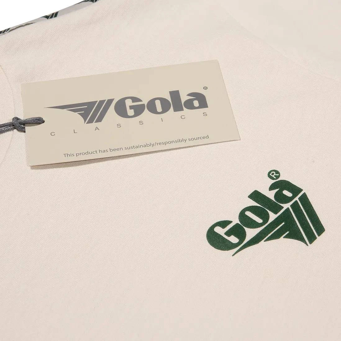 Gola Taped Printed T-shirt Ecru - RD1 Clothing