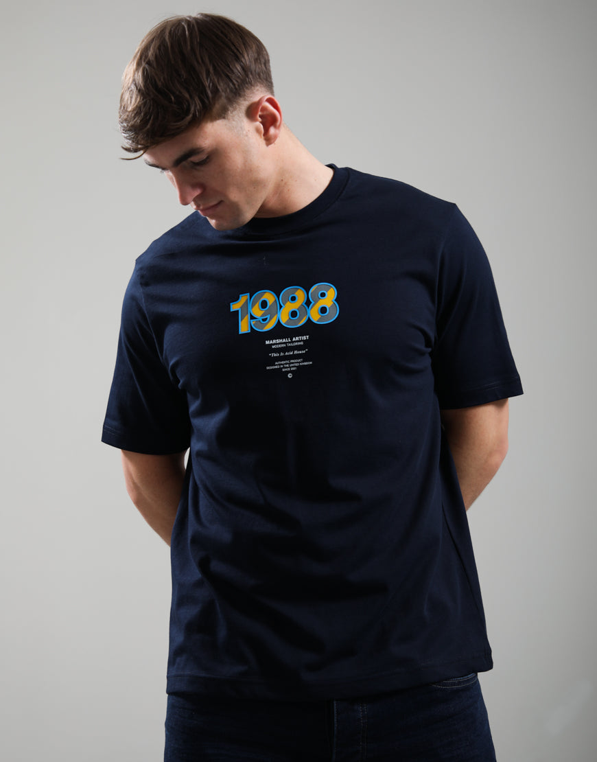 Marshall Artist Acid House T-Shirt Navy