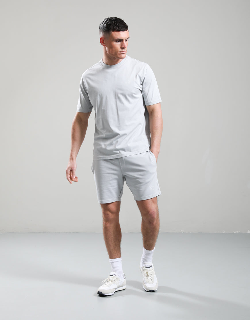 Marshall Artist Delta T-Shirt in Oceanic Grey with logo design, featuring a casual fit and comfortable fabric.