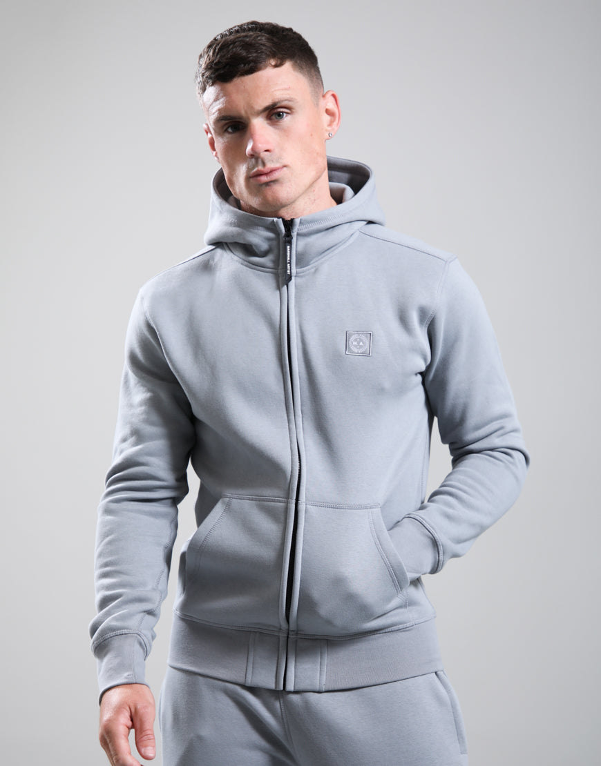 Marshall Artist Marchio Full Zip Hoodie Monument Grey