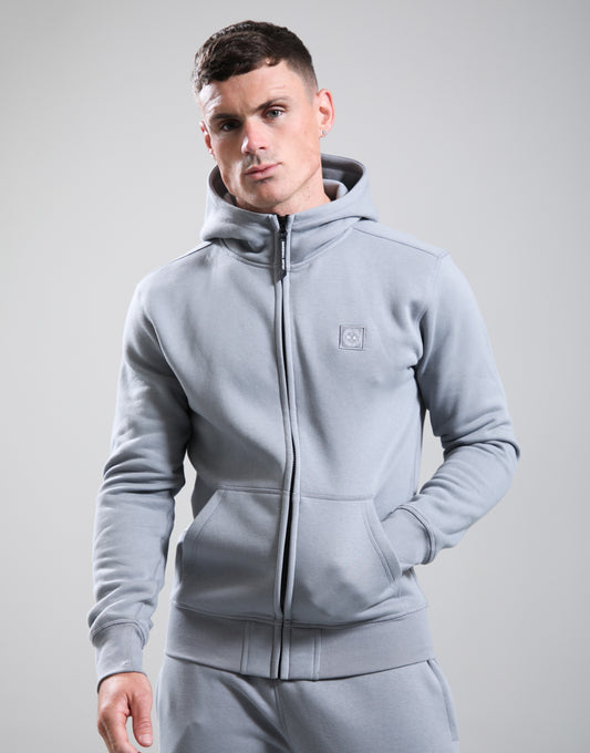 Marshall Artist Marchio Full Zip Hoodie Monument Grey