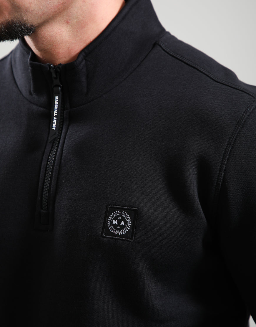 Marshall Artist Marchio Quarter Zip Black
