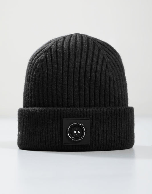 Marshall Artist Siren Cable Knit Beanie Hat Black