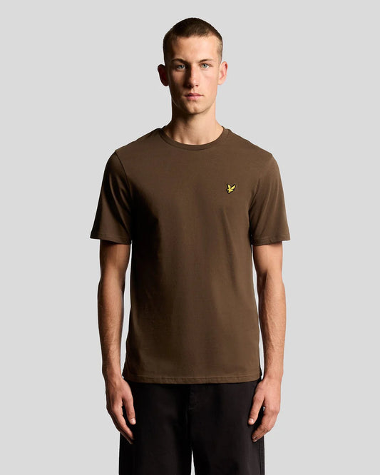 Lyle & Scott Cotton Crew Neck T-Shirt Deep Sepia