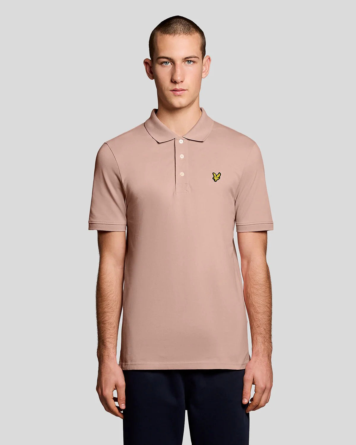 Lyle & Scott Cotton Polo Shirt Pink Grapefruit