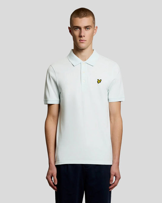 Lyle & Scott Cotton Polo Shirt Blue Ice