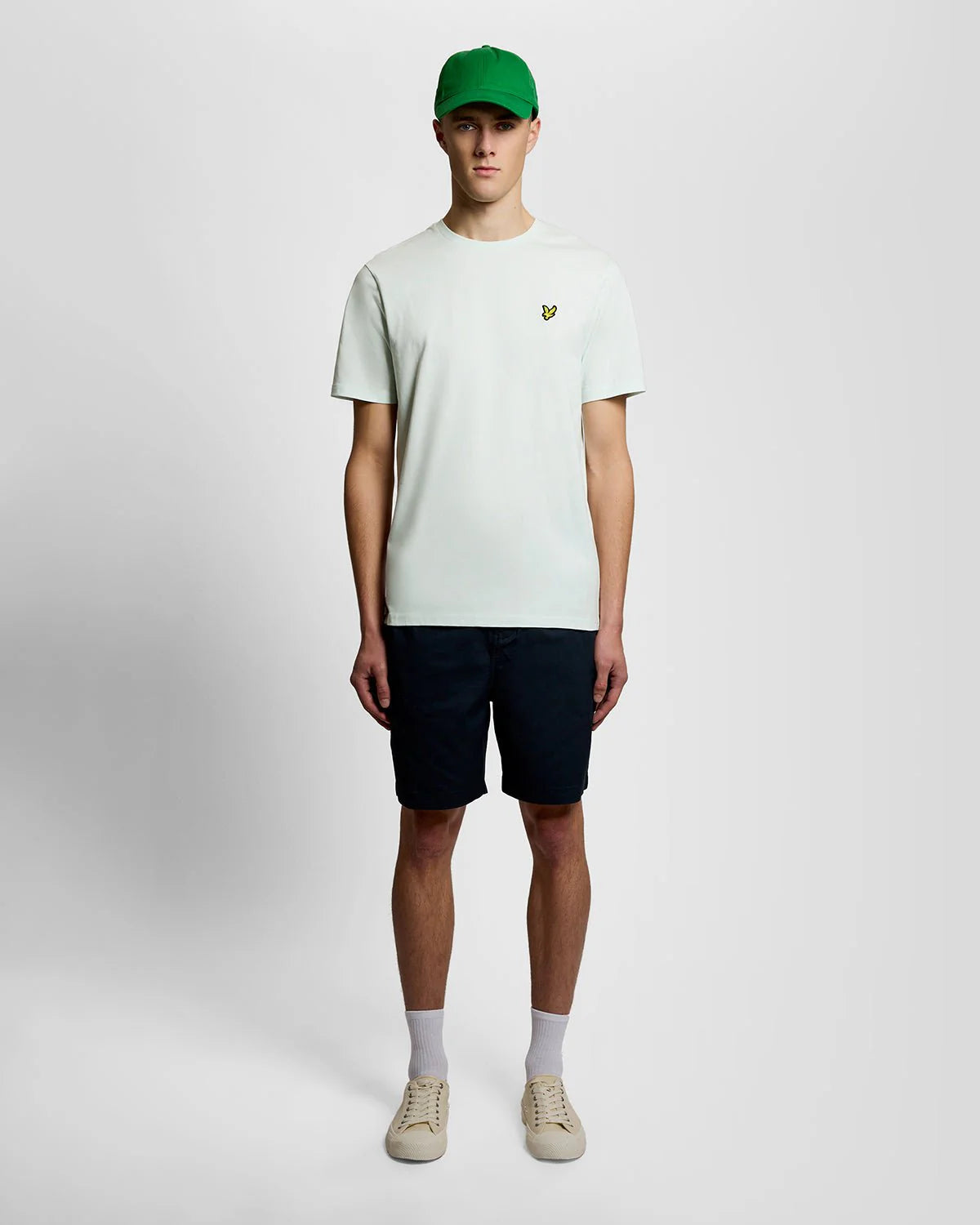 Lyle & Scott Cotton Crew Neck T-Shirt Blue Ice