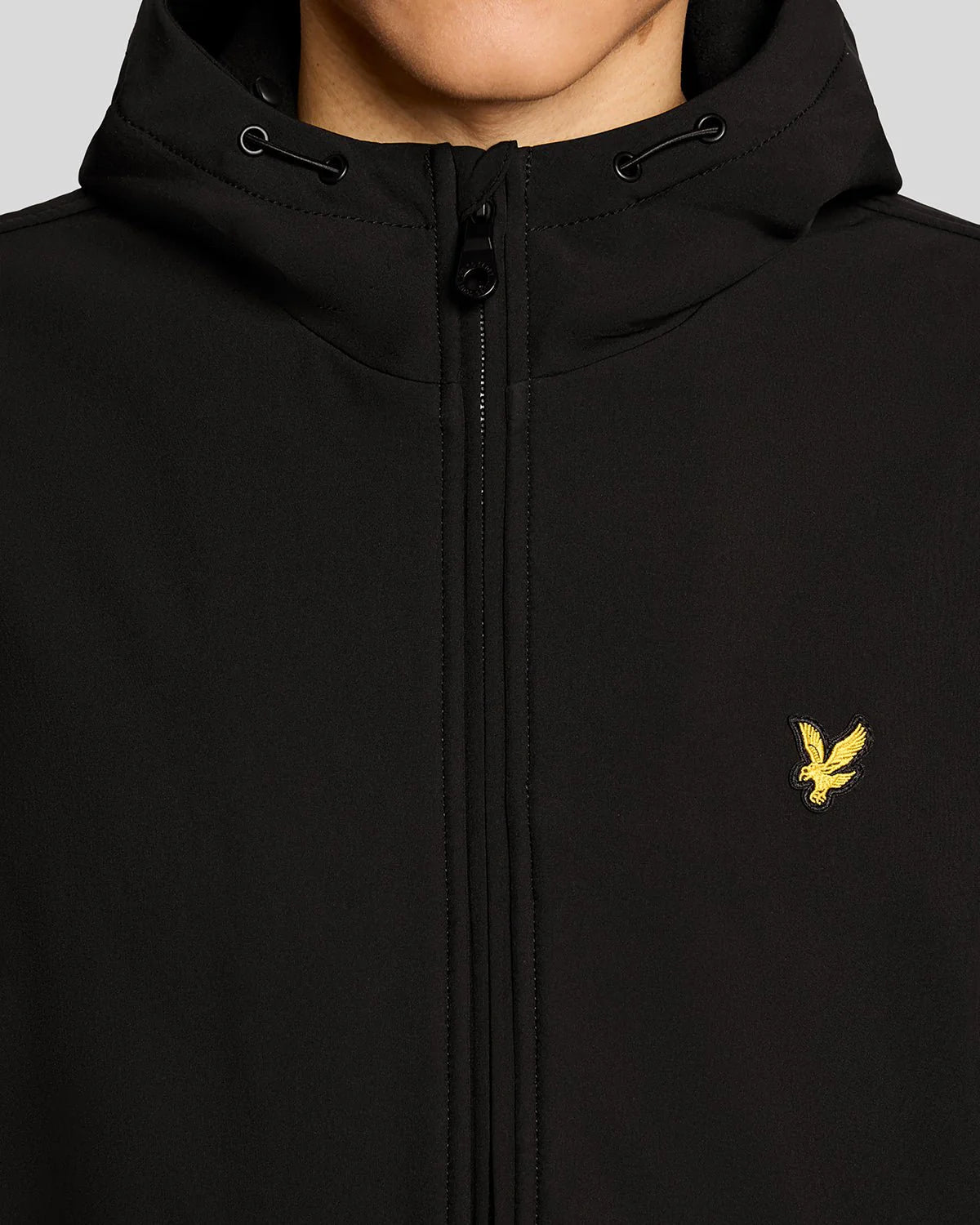 Lyle & Scott Fleece Back Softshell Jacket Black