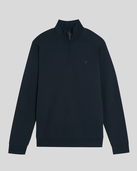 Lyle & Scott Superfine Quarter Zip Dark Navy