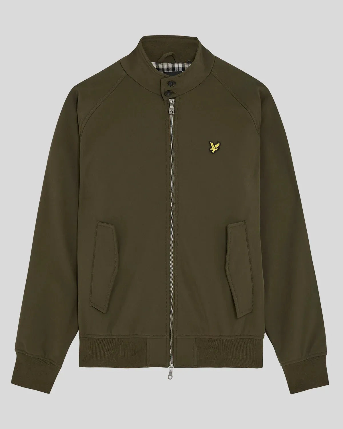 Lyle & Scott Softshell Harrington Jacket In Olive