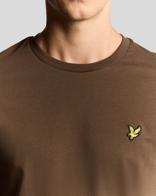 Lyle & Scott Cotton Crew Neck T-Shirt Deep Sepia - RD1 Clothing