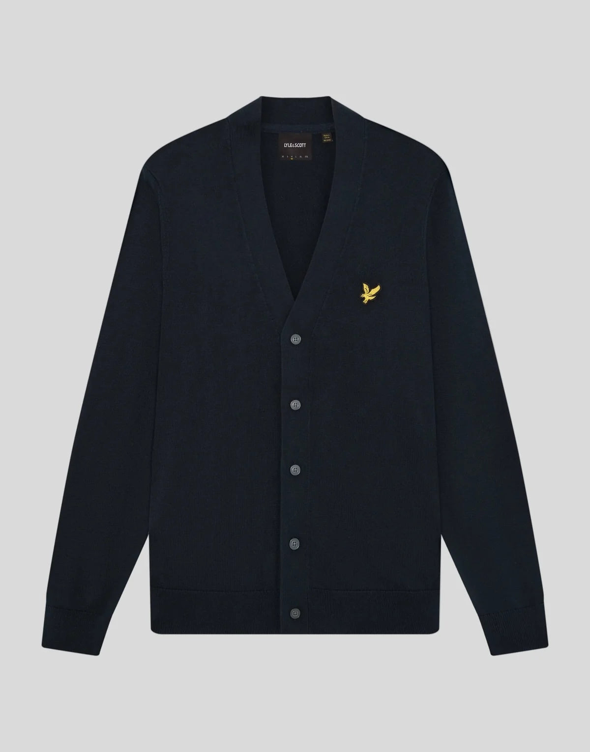Lyle & Scott Archive Knitted Classic Cardigan Dark Navy