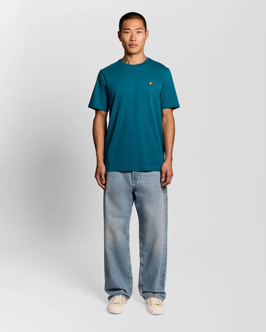 Lyle & Scott Cotton Crew Neck T-Shirt Lagoon