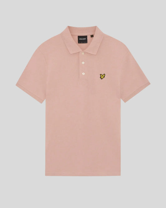 Lyle & Scott Cotton Polo Shirt Pink Grapefruit