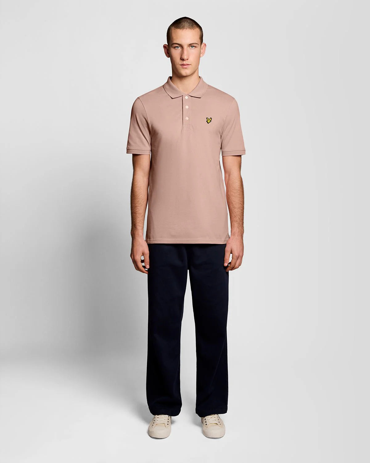 Lyle & Scott Cotton Polo Shirt Pink Grapefruit