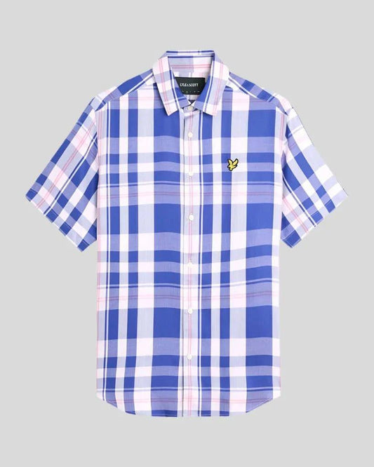Lyle & Scott Oversized Tartan Short Sleeve Shirt - RD1 Clothing