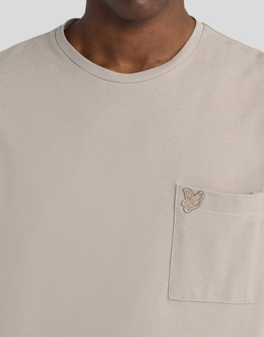 Lyle & Scott Pique Interlock T-Shirt Clay Taupe