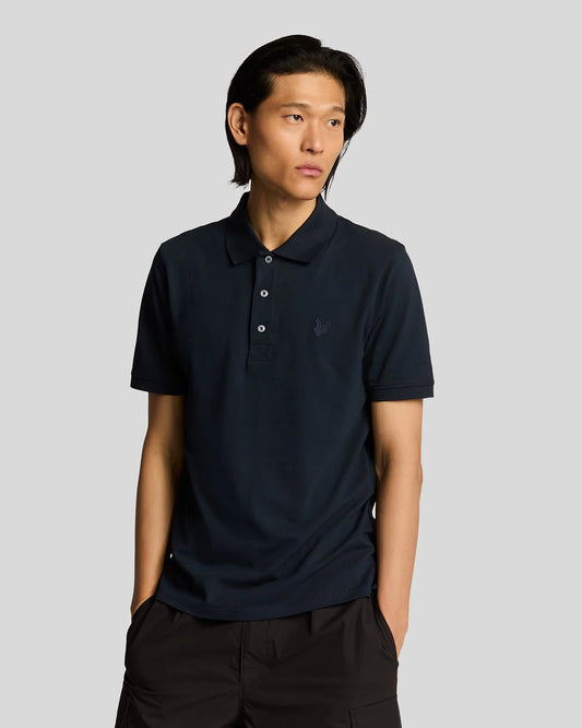 Lyle & Scott Superfine Cotton Polo Shirt Dark Navy