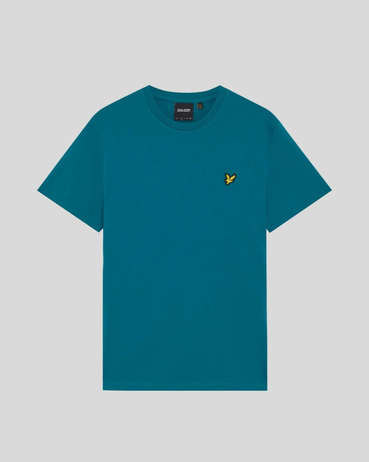 Lyle & Scott Cotton Crew Neck T-Shirt Lagoon