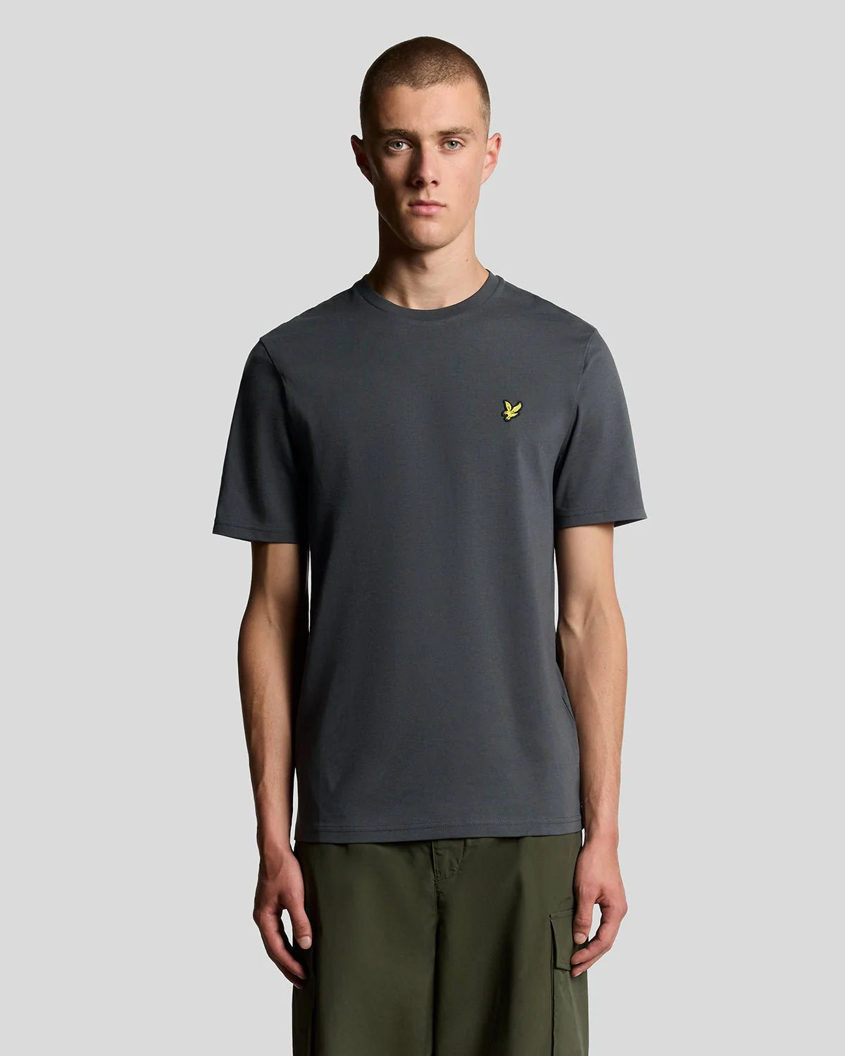 Lyle & Scott Cotton Crew Neck T-Shirt Gunmetal