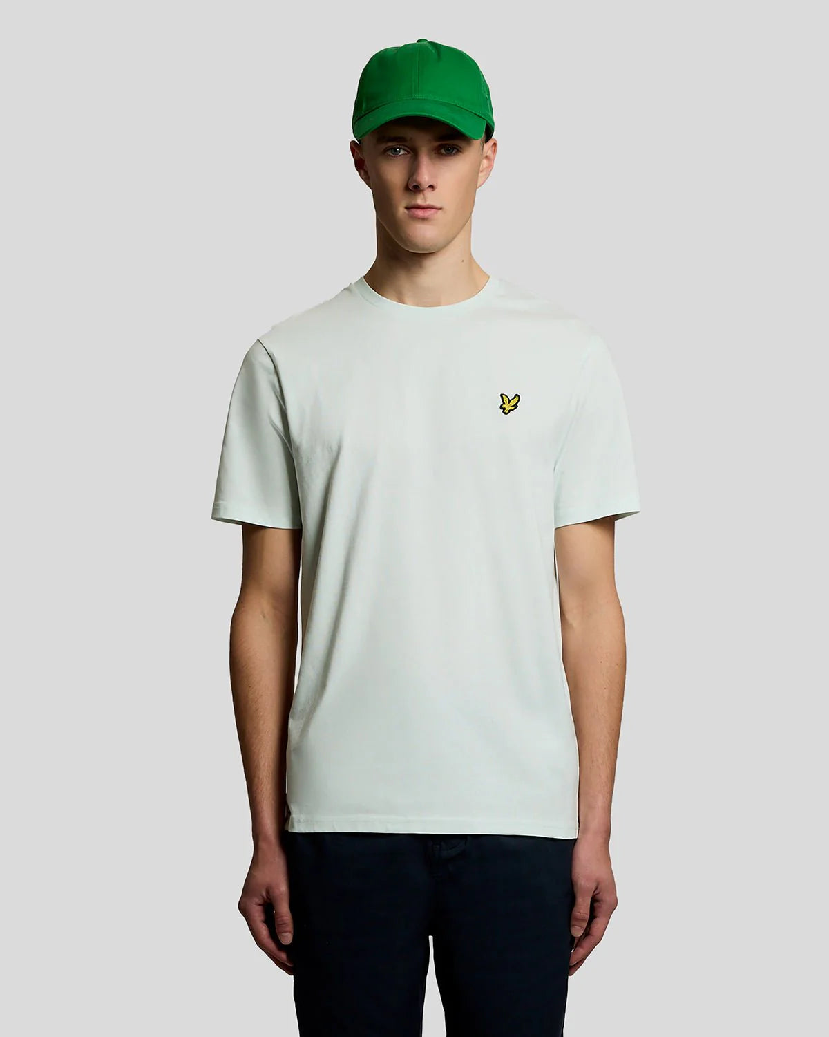 Lyle & Scott Cotton Crew Neck T-Shirt Blue Ice