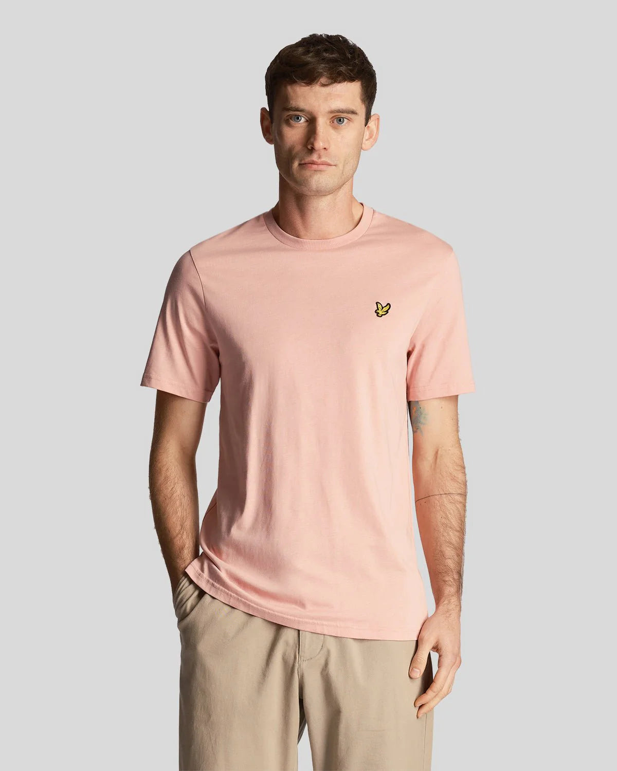 Lyle & Scott Plain T-Shirt In Palm Pink