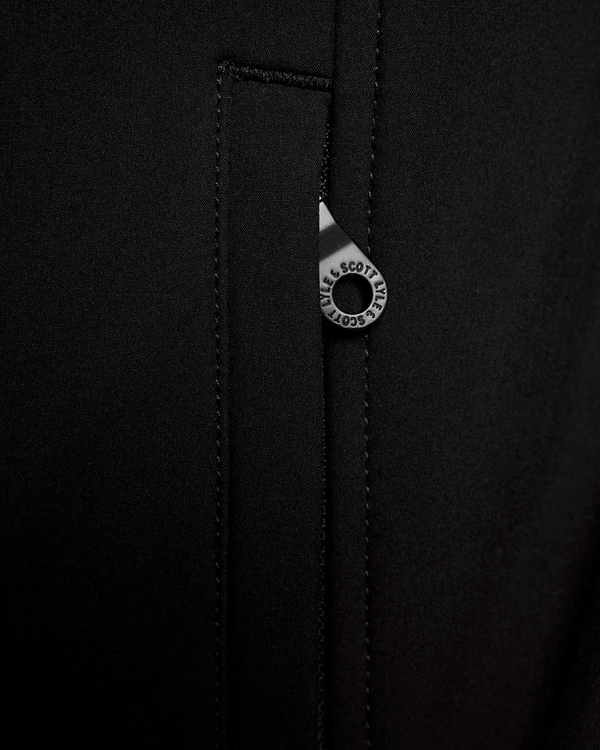 Lyle & Scott Fleece Back Softshell Jacket Black