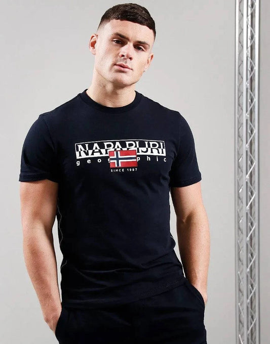 Napapijri Aylmer T-Shirt In Black - RD1 Clothing