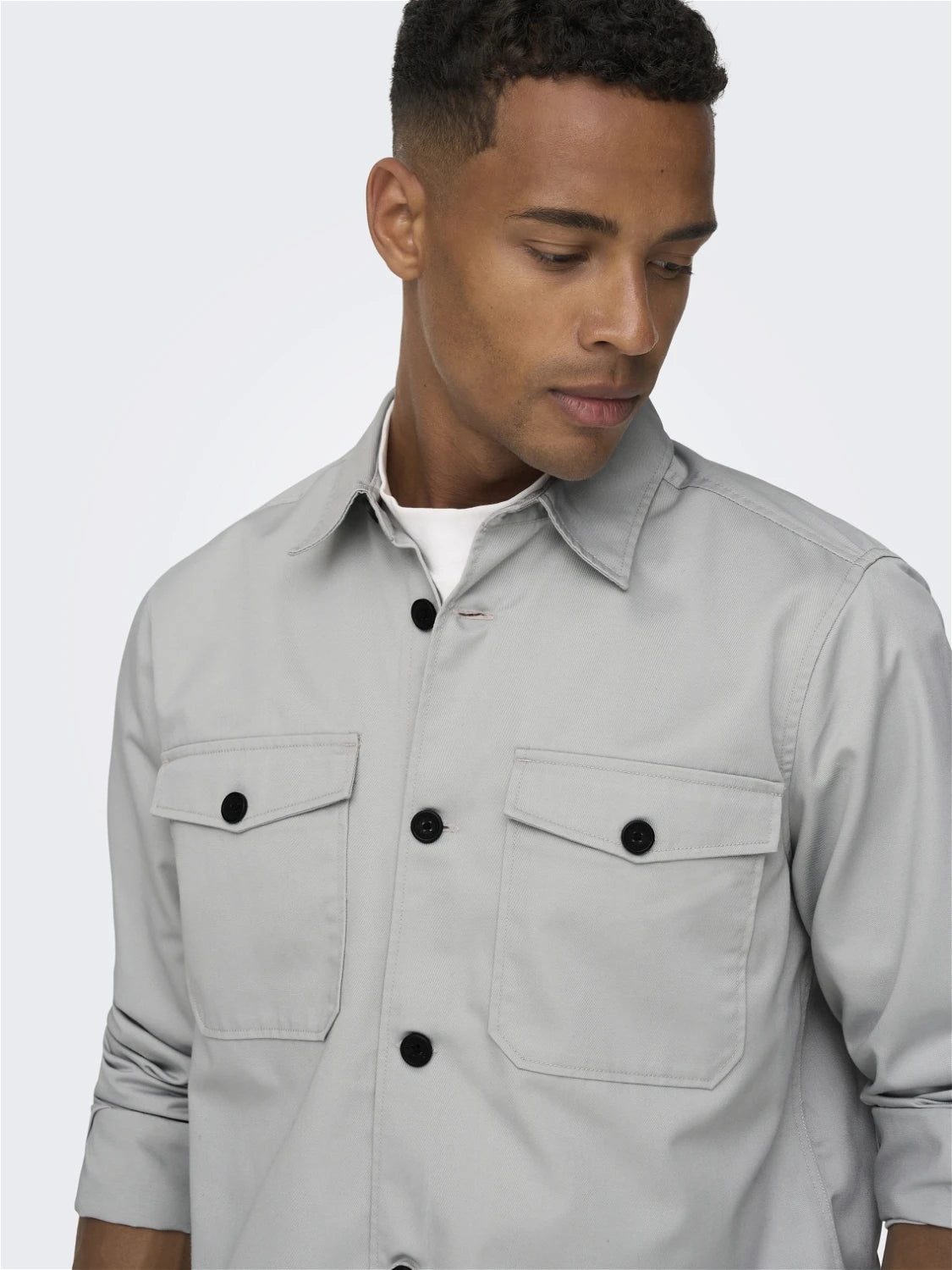 Only & Sons Overshirt in Grey