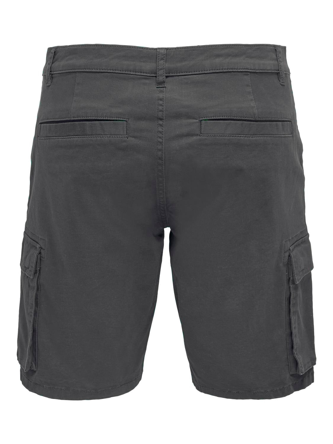 Only & Sons Stage Cargo Shorts Grey