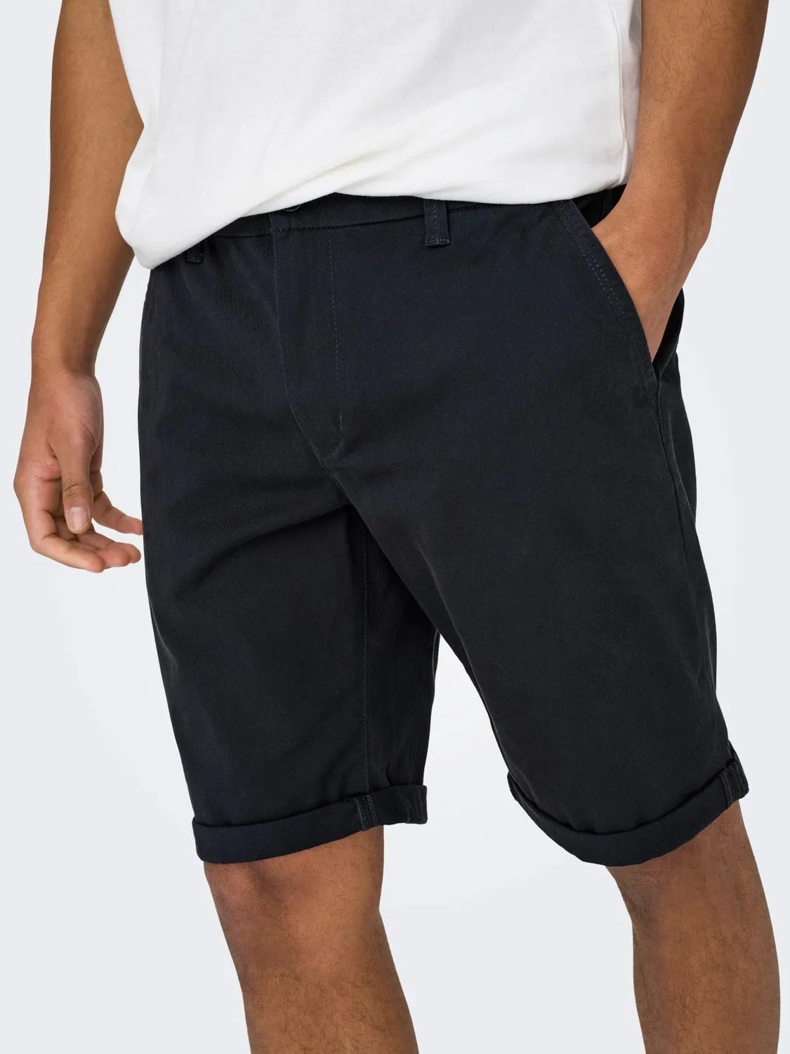 Only & Sons Peter Chino Shorts Dark Navy