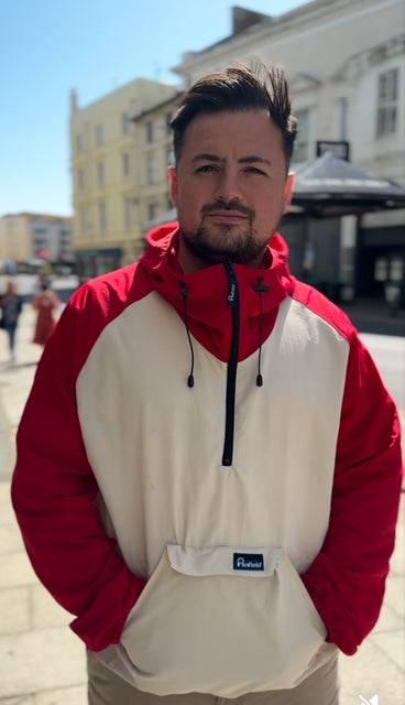 Penfield Pac Jac – Packable Anorak in True Red/Dove