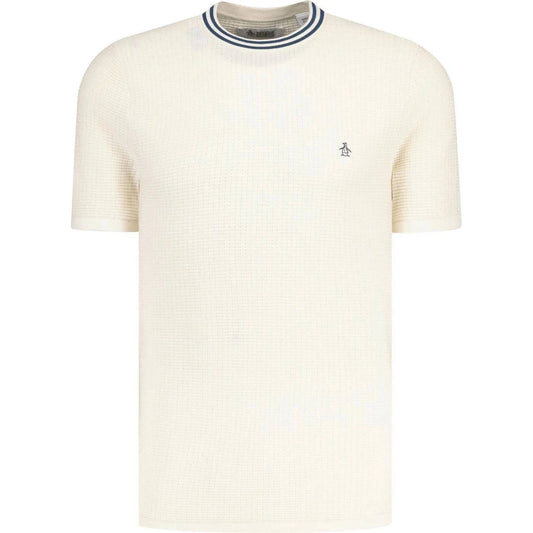 Original Penguin Textured Sweater Knit T-Shirt Birch - RD1 Clothing