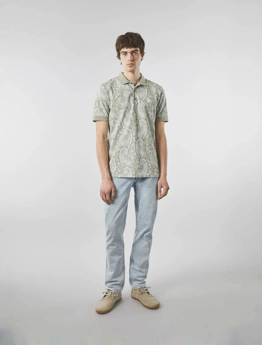 Pretty Green Bay Paisley Polo In Green - RD1 Clothing