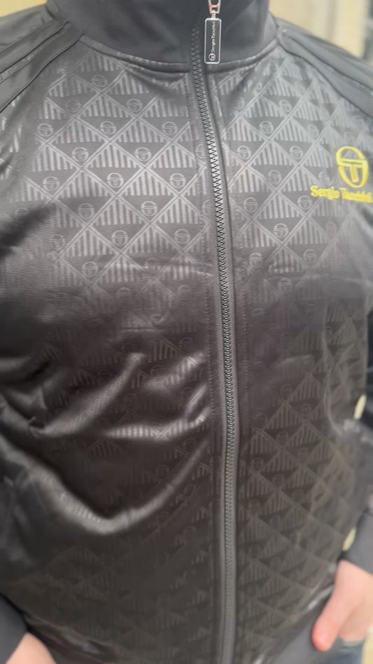 Sergio Tacchini Ghibli Mono Track Top in Black