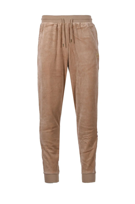 Sergio Tacchini Orion Luxe Velour Track Pants In Humus Brown