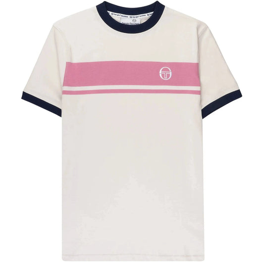Sergio Tacchini  Master T-Shirt In Gardenia/Rose - RD1 Clothing