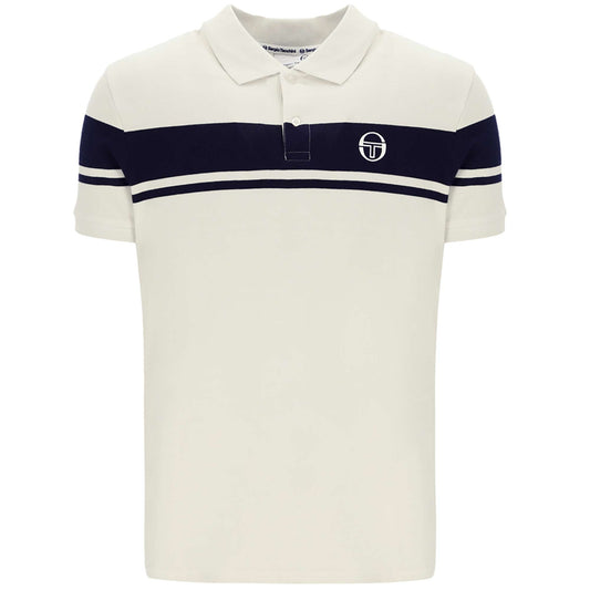Sergio Tacchini Young Line Polo Shirt Gardenia/Navy
