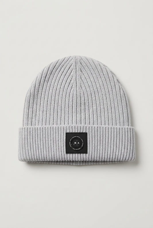 Marshall Artist Siren Cable Knit Beanie Hat Wolf Grey