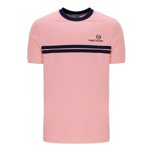 Sergio Tacchini Supermac T-Shirt in Light Lilac/Black - RD1 Clothing