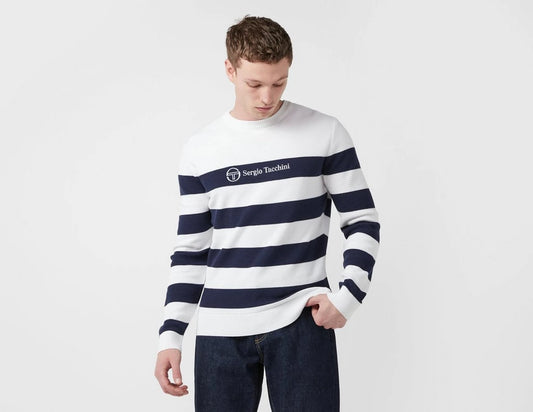 Sergio Tacchini Jude Striped Jumper White