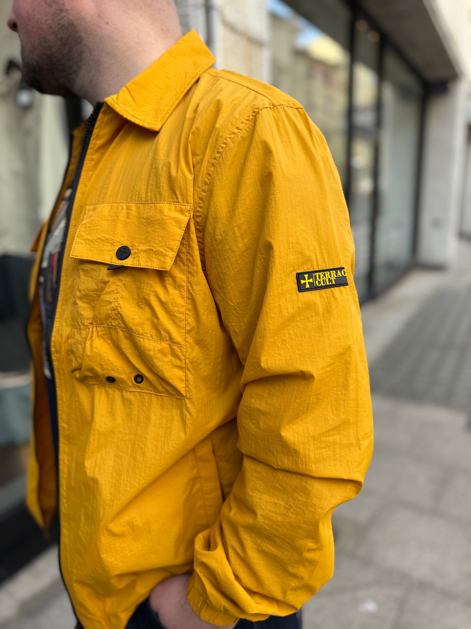 Terrace Cult Salvatore Overshirt in Mustard - RD1 Clothing