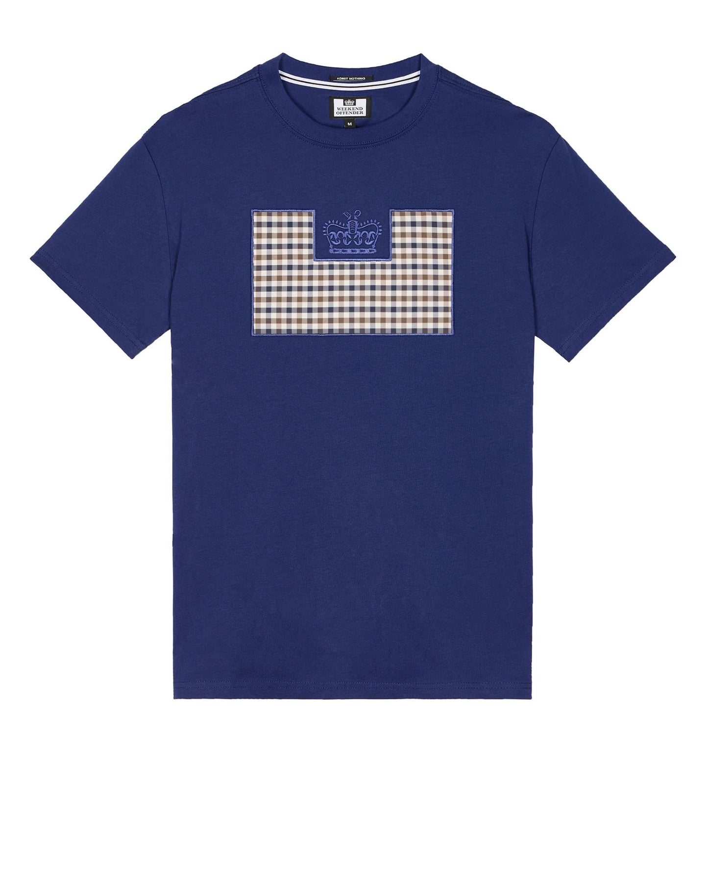 Weekend Offender Zapico Prison T-Shirt Bright Navy/Mid House Check