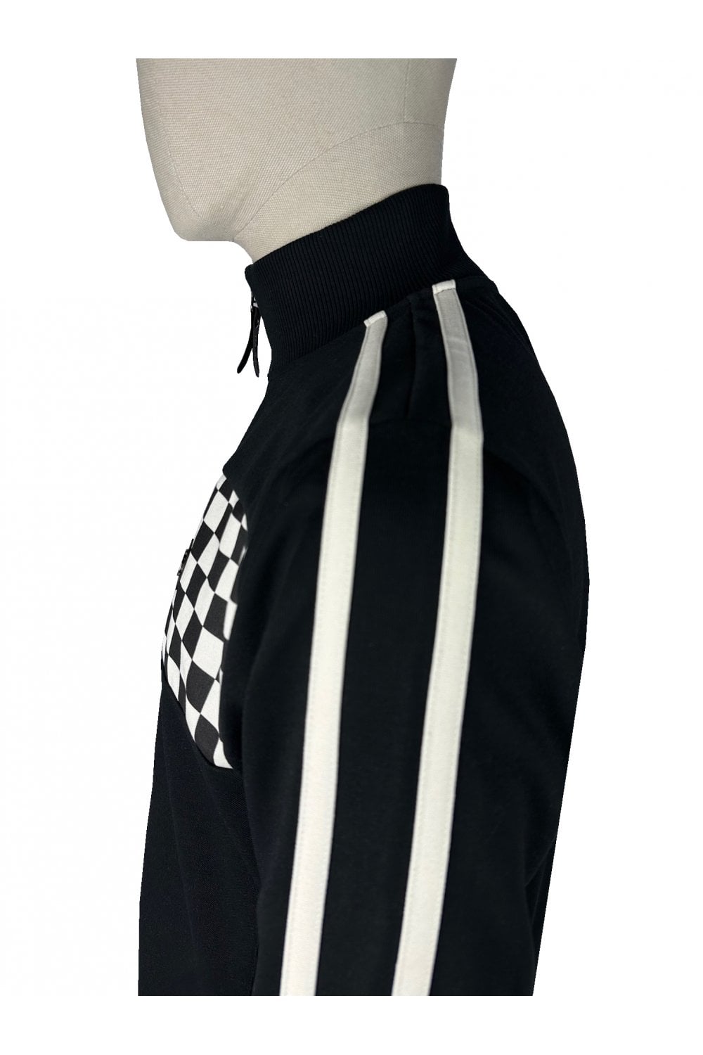 Trojan Chequerboard Track Top Black - RD1 Clothing