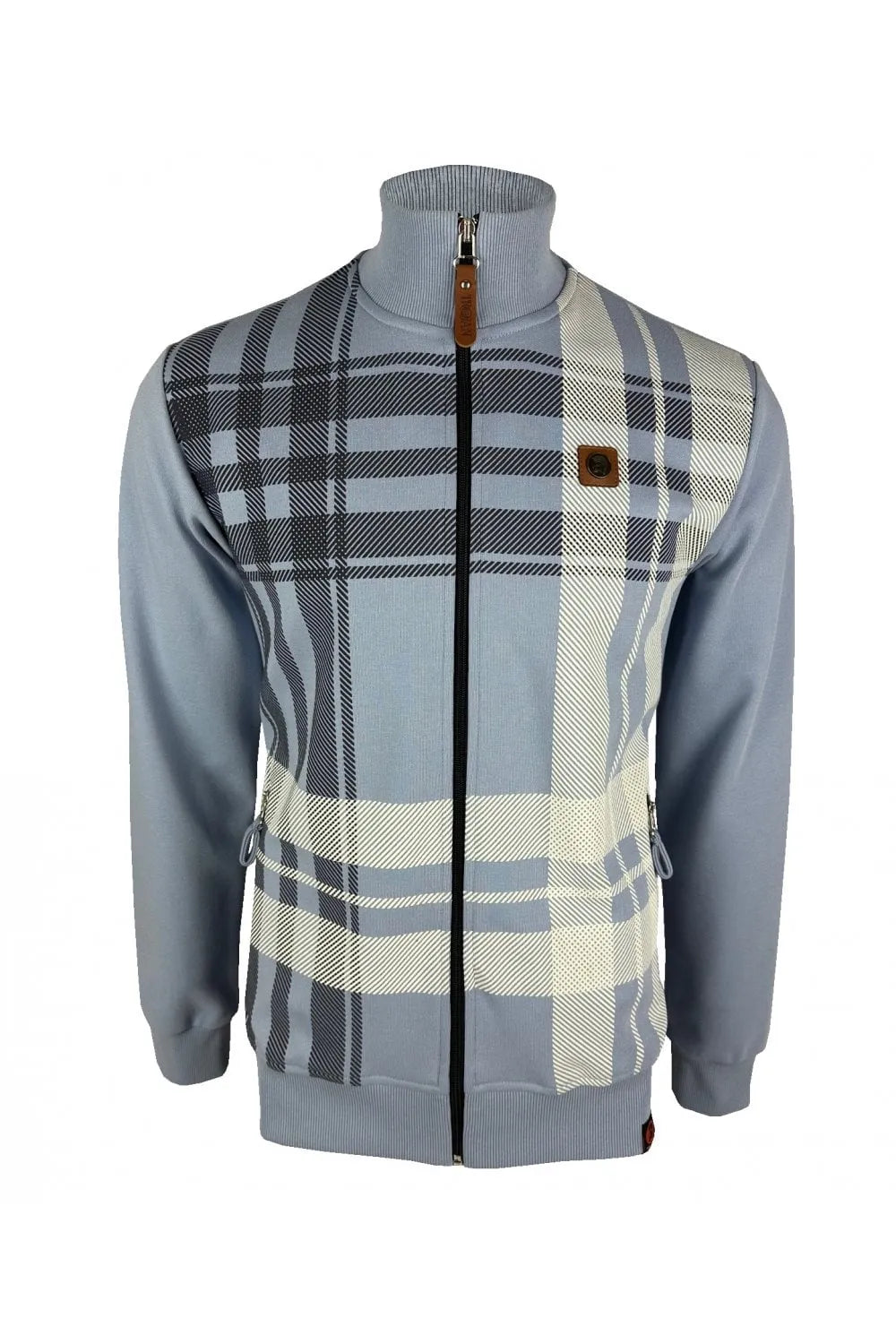 Trojan Check Track Top In Sky