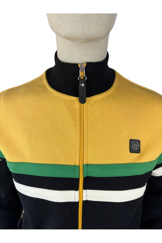 Trojan Panel Stripe Track Top Yellow/Black - RD1 Clothing