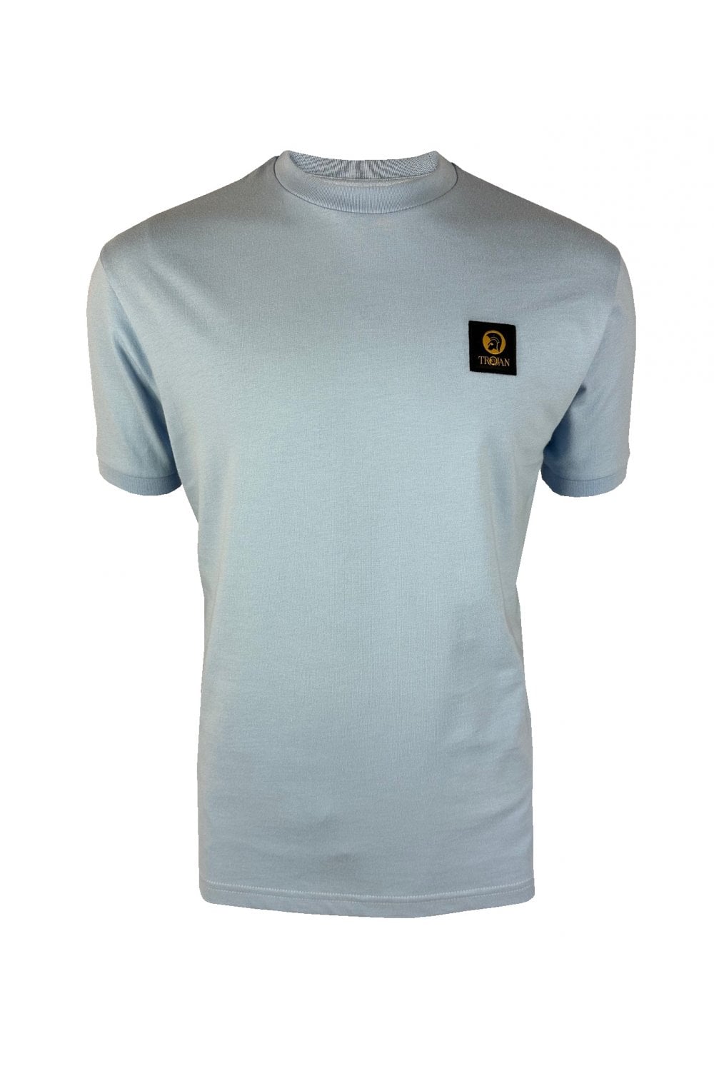 Trojan Plain Badged Tee in Powder